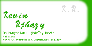 kevin ujhazy business card